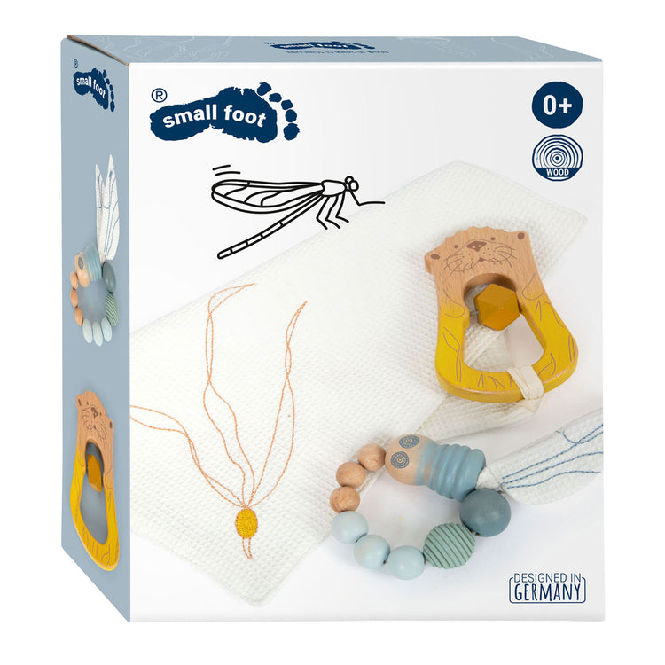 Kleine Fußkuschel -Stoffküste mit Rasseln und Greifen, 3dlg.