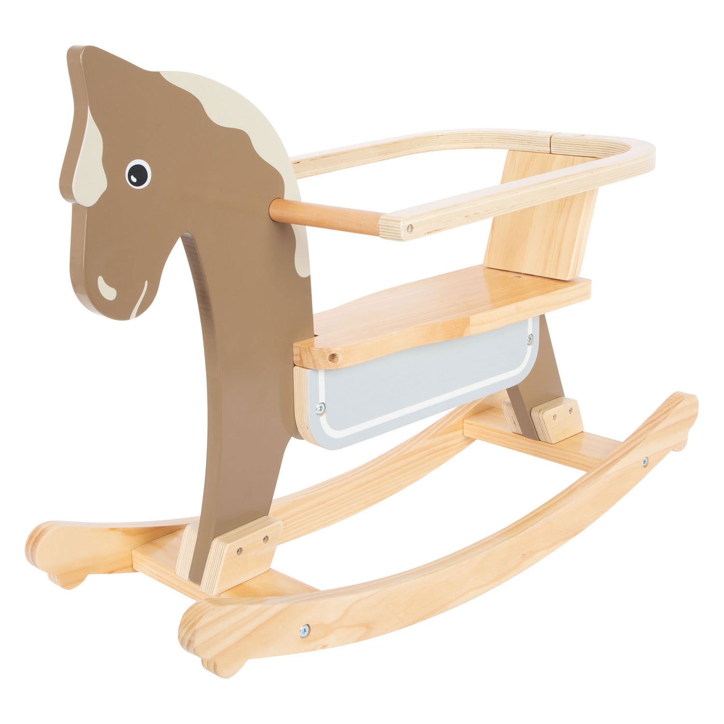 Kleines Fußfelsen Pferd mit Sitzbraun