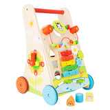 Kleiner Fuß Holz Baby Walker farbenfroh - afbeelding 1