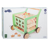 Kleiner Fuß Holz Baby Walker Aktivität Center Pastellgrün