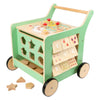 Kleiner Fuß Holz Baby Walker Aktivität Center Pastellgrün