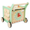 Kleiner Fuß Holz Baby Walker Aktivität Center Pastellgrün