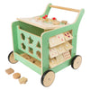 Kleiner Fuß Holz Baby Walker Aktivität Center Pastellgrün