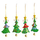 Kleine Fußmetall -Weihnachtsbügel Weihnachtsbaum, 4st.