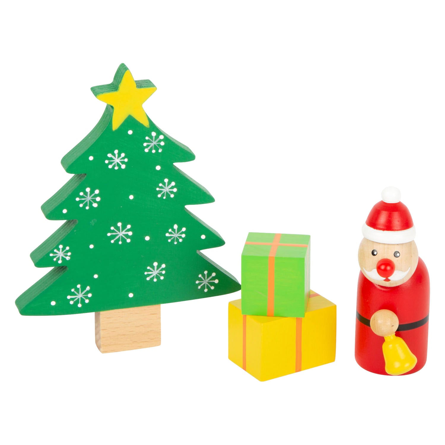 Kleine Fußholztiere Weihnachten im Waldspiel, 17dlg.