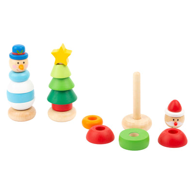 Kleiner Fußhölzernstapel -Turm Weihnachtsfigur pro Stück