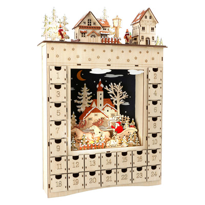 Kleiner Fuß - Holz Adventskalender Wintertraum