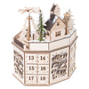 Kleiner Fuß - hölzerne Adventskalender Weihnachtslandschaft