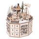 Kleiner Fuß - hölzerne Adventskalender Weihnachtslandschaft