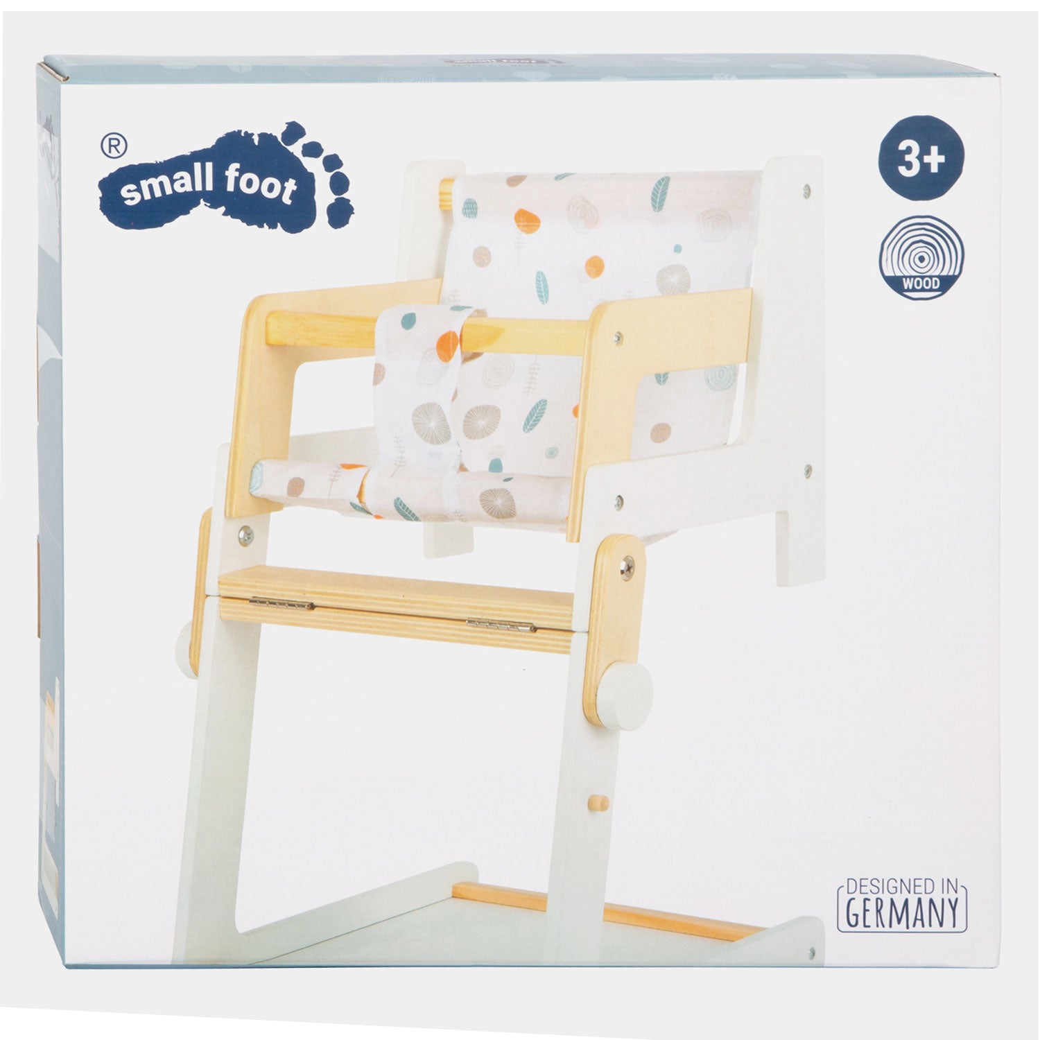 Kleiner Fuß Holz Combi Puppenstuhl kleine Knopf
