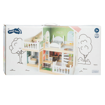 Kleine Fußhölzer Urban Villa Dollhouse mit Möbeln, 9dlg.