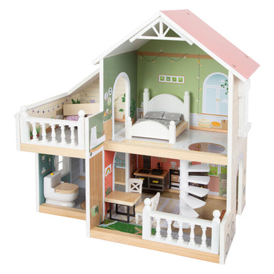 Kleine Fußhölzer Urban Villa Dollhouse mit Möbeln, 9dlg.
