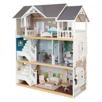 Kleine Fußhölzer Urban Villa Dollhouse mit Accessoires, 13dlg.