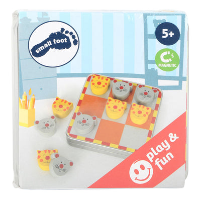 Kleiner Fuß Butterkäse und Eier Katze und Mausspiel