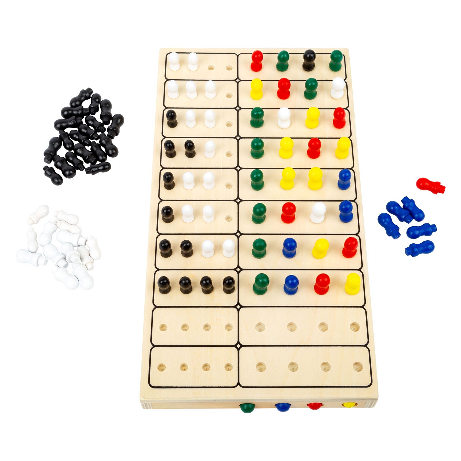 Kleiner Fußgeheimcode Holzbrettspiel