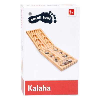 Kleines Fußholzstrategiespiel Kalaha