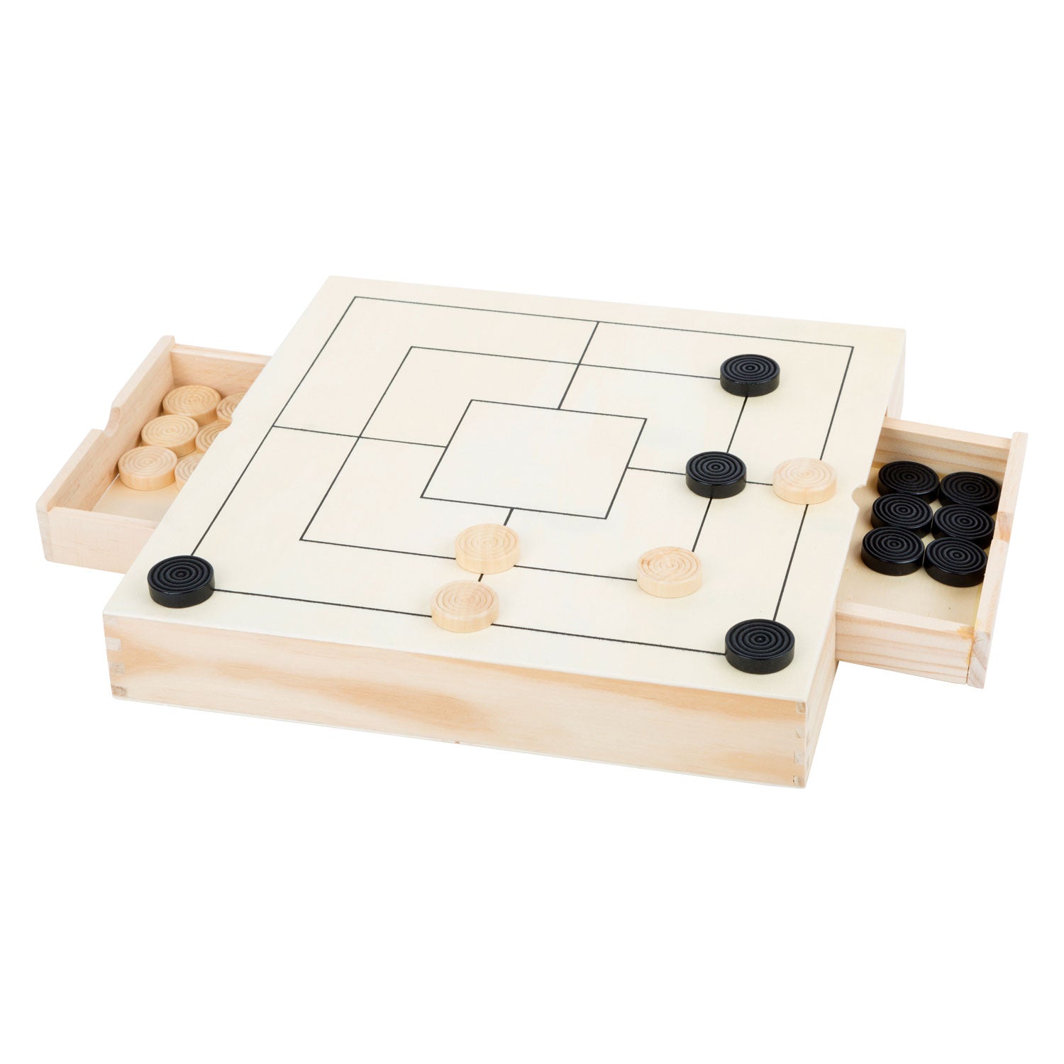 Kleiner Fußspielbox 3in1 Schachdämme Molenspel