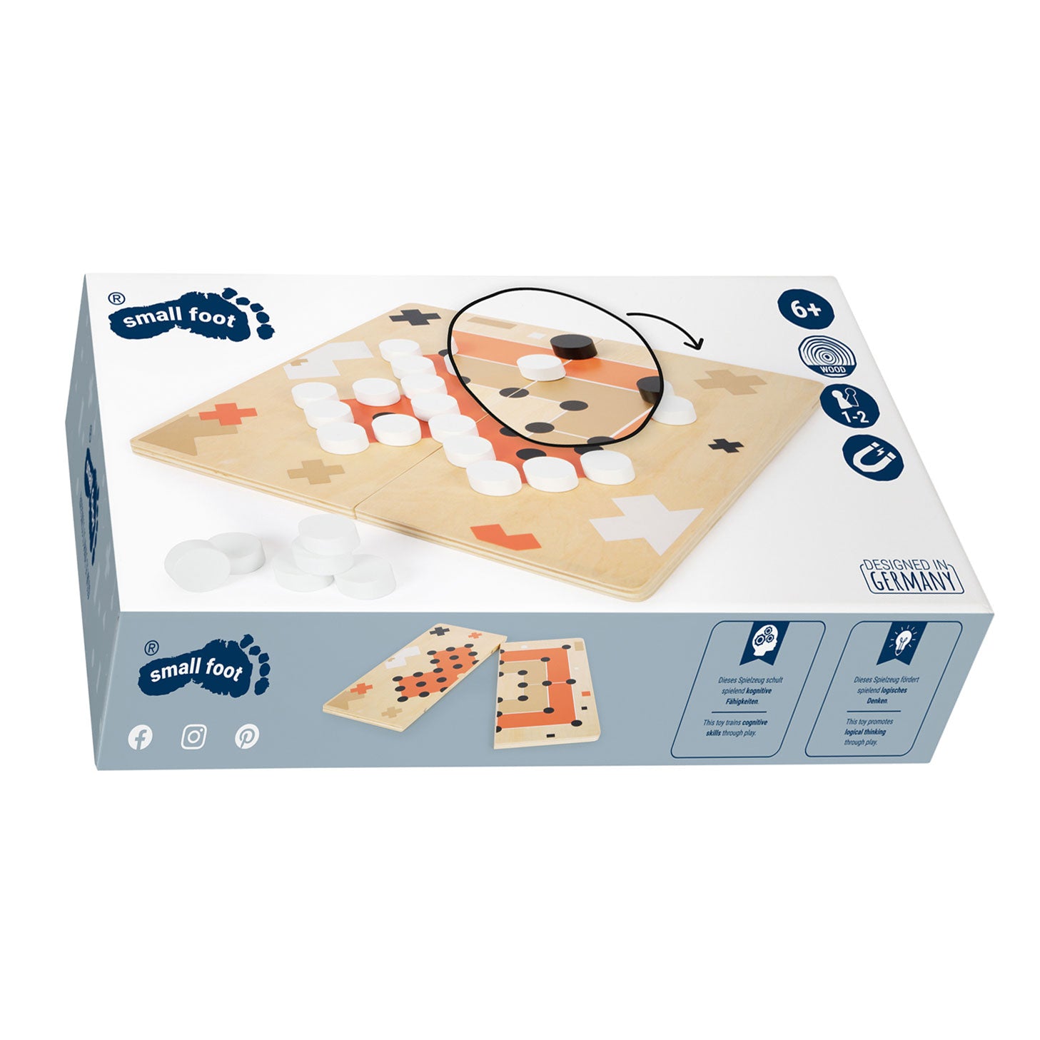 Kleiner Fuß Houten Solitaire und Molenspel Golden Edition