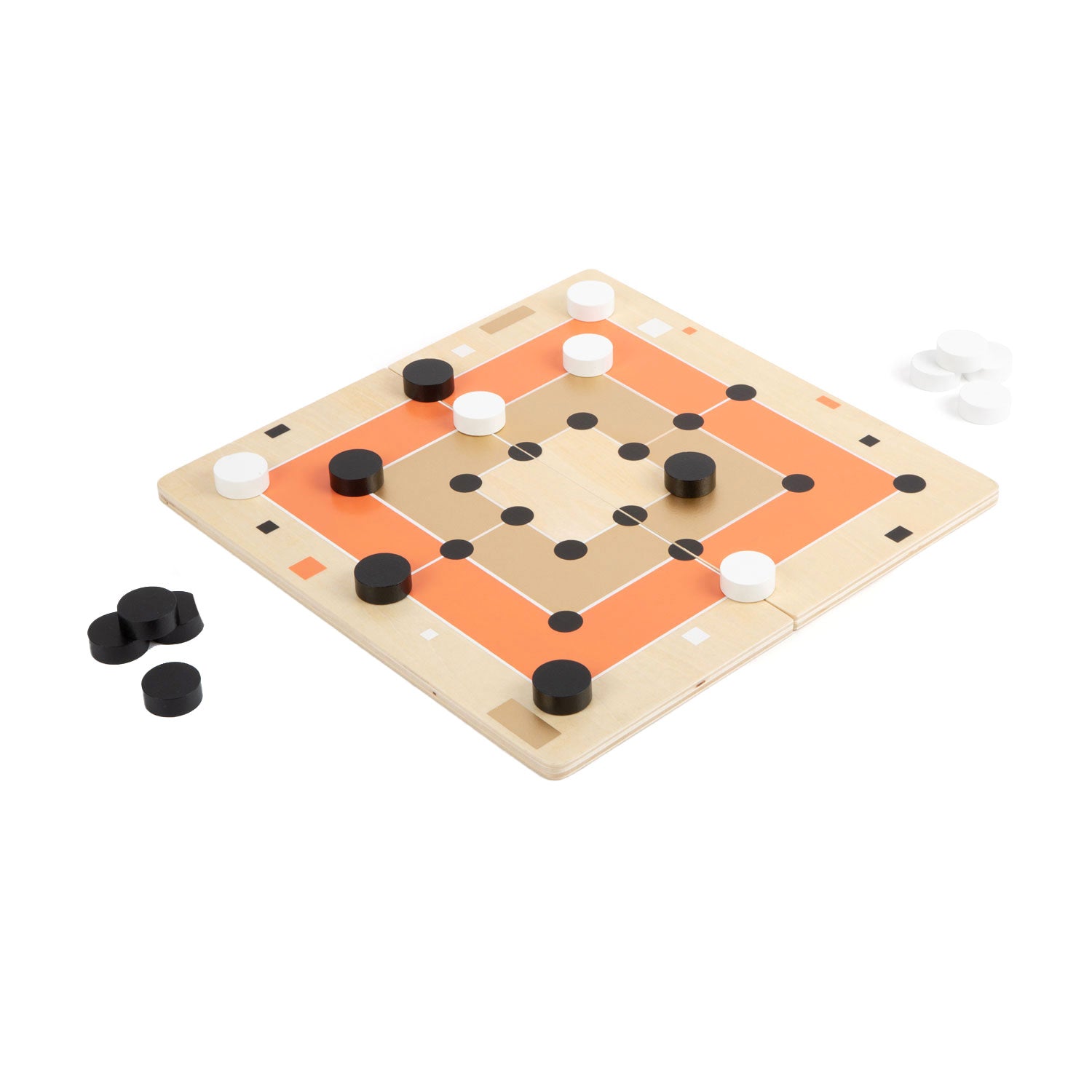 Kleiner Fuß Houten Solitaire und Molenspel Golden Edition