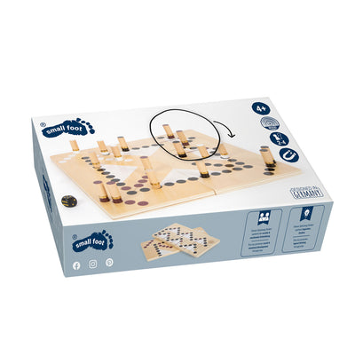 Kleine Fußschlangen und Leitern Brettspiel Goldene Edition