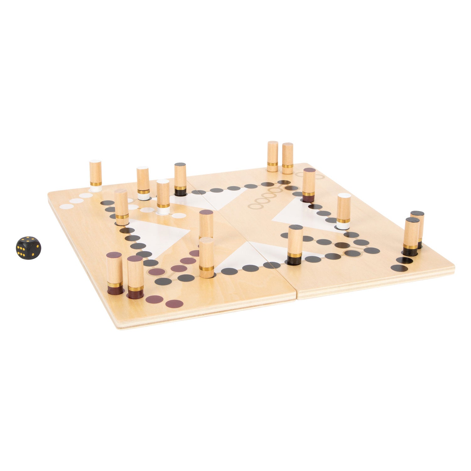 Kleine Fußschlangen und Leitern Brettspiel Goldene Edition