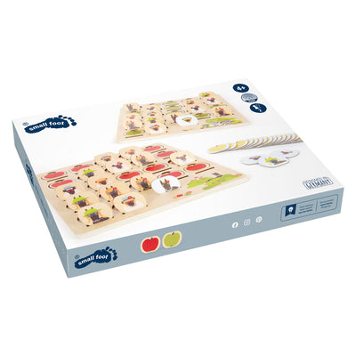 Kleines Fußholzbrettspiel Vermutet wer