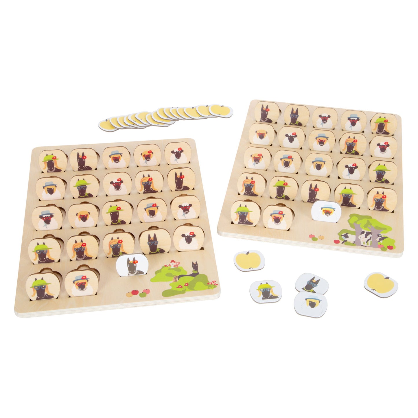 Kleines Fußholzbrettspiel Vermutet wer