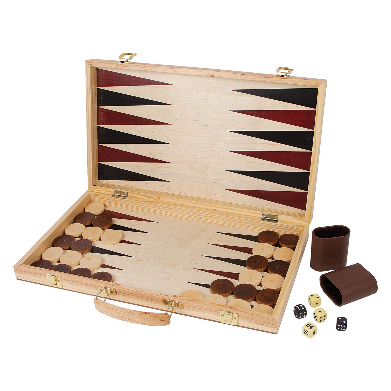 Kleines Fußholzschach und Backgammon
