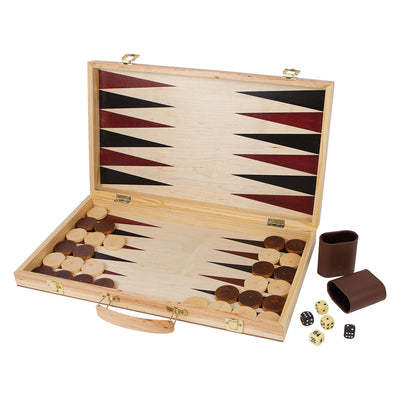 Kleines Fußholzschach und Backgammon