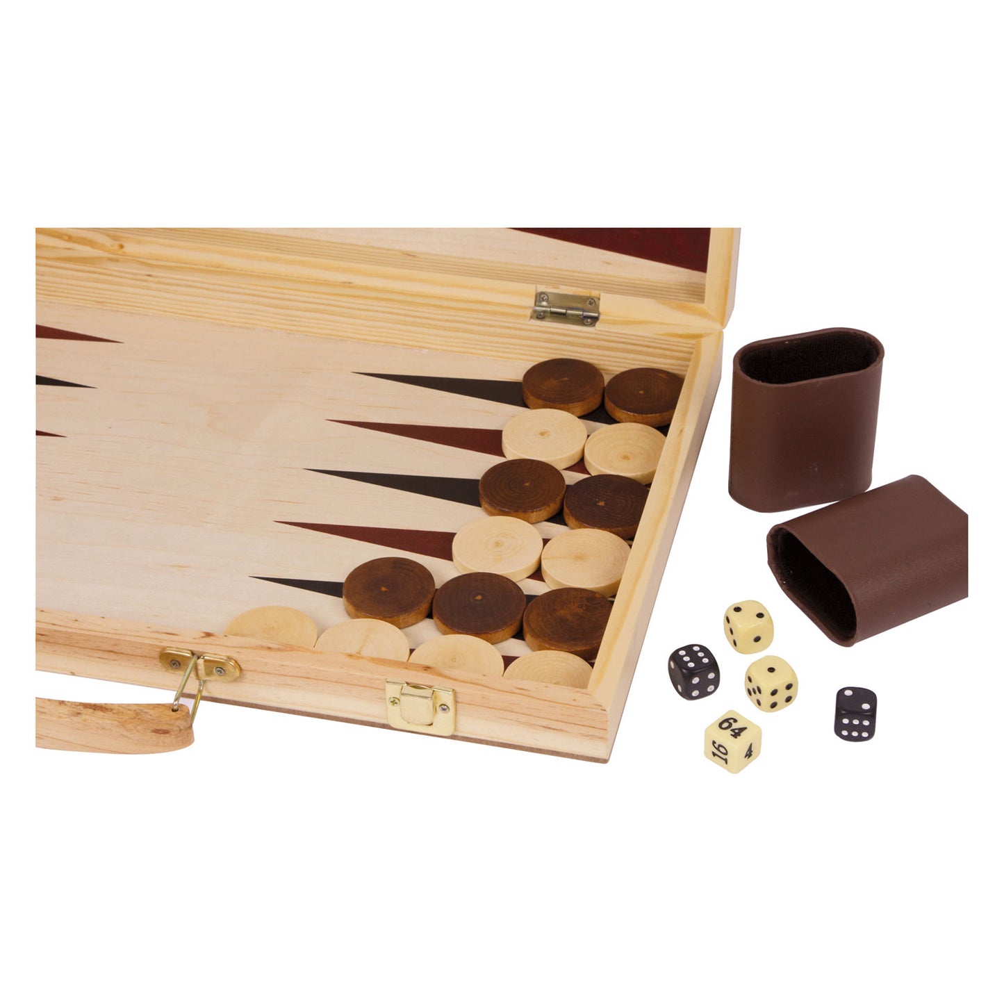 Kleines Fußholzschach und Backgammon