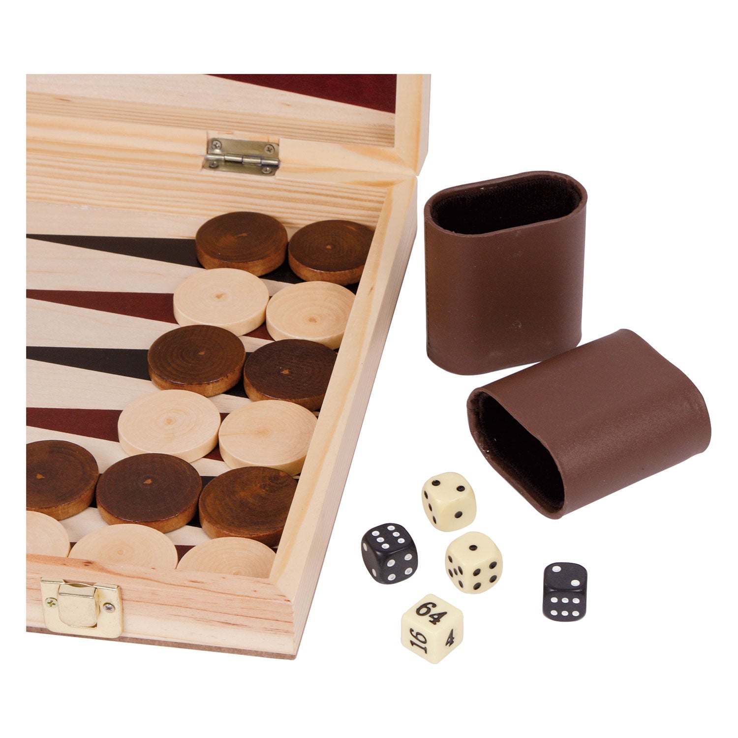 Kleines Fußholzschach und Backgammon