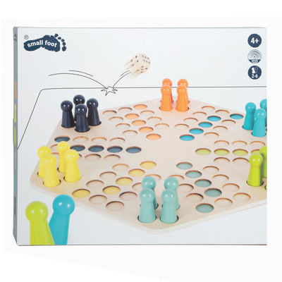 Kleiner Fuß Holz Ludo Game 6 Spieler