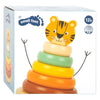 Kleiner Fuß Holzstapelstapel Tiger, 7dlg.