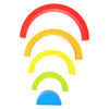Kleine Fußhölzern Bausteine ​​Regenbogen, 5dlg.