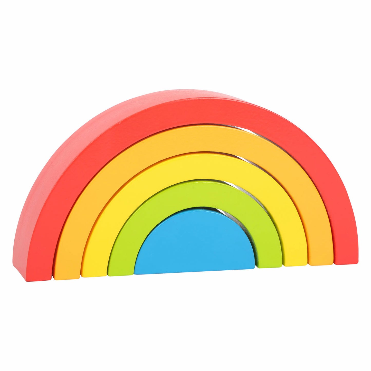 Kleine Fußhölzern Bausteine ​​Regenbogen, 5dlg.