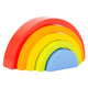 Kleine Fußhölzern Bausteine ​​Regenbogen, 5dlg.