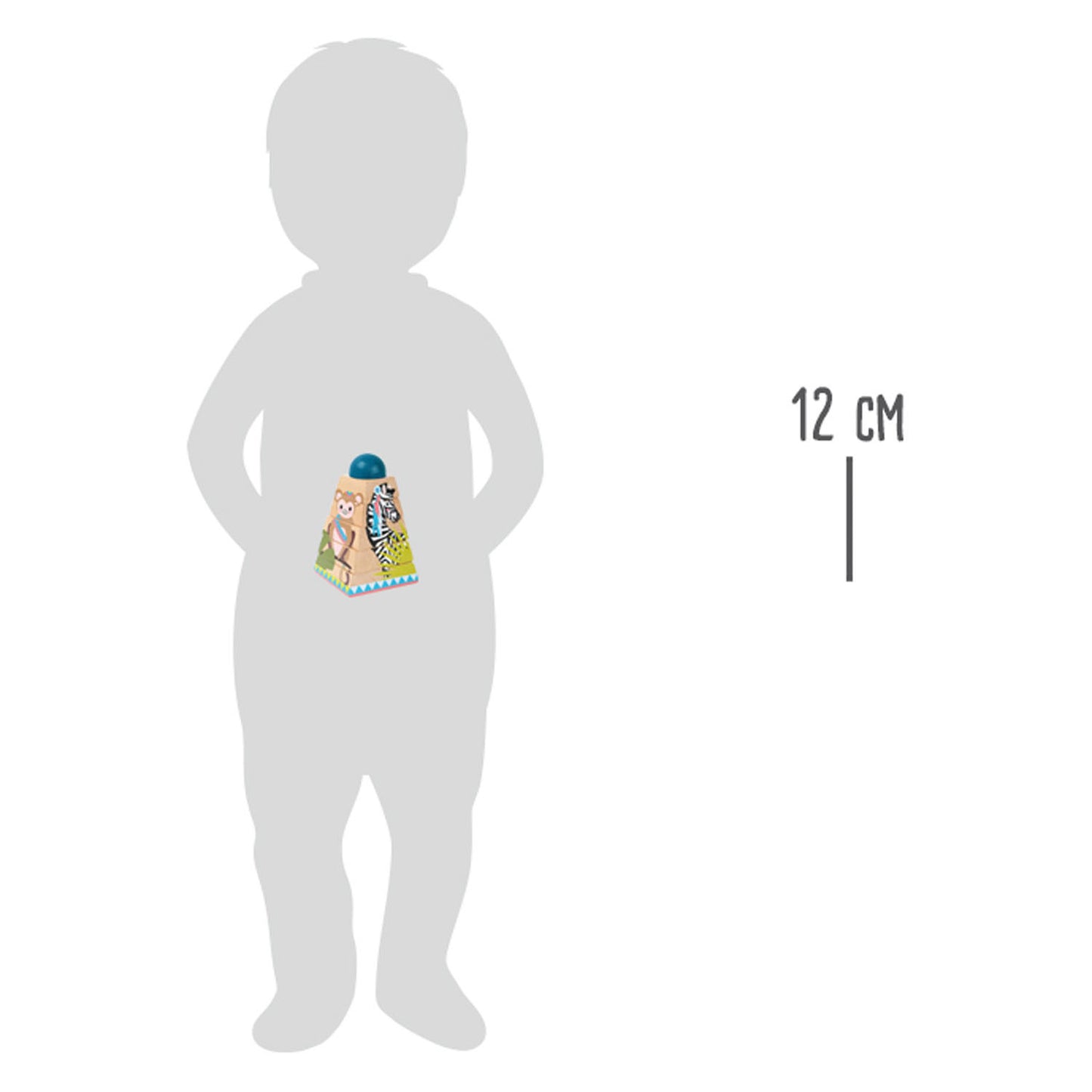 Kleiner Fußhölzernstapelstapel -Dschungel, 6dlg.