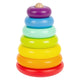Kleiner Fuß Holzstapel -Turm Regenbogen, 7dlg.