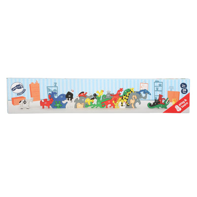 Kleine Fußtiere Buchstaben und Figuren balancieren Spiel, 26dlg.