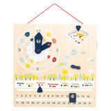 Kleine Fußhölzernkalender -Uhr Seasons (Deutsch) - afbeelding 1