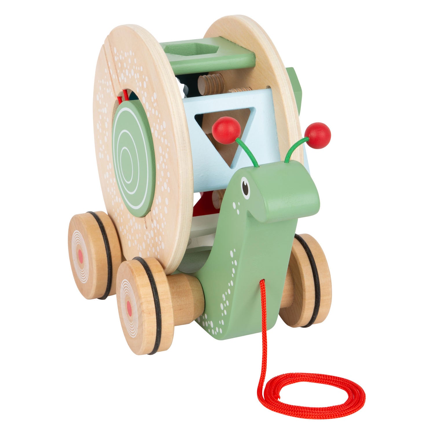 Kleine Fuß -Holz -Trek -Figur Vormostof Slak, 6dlg.