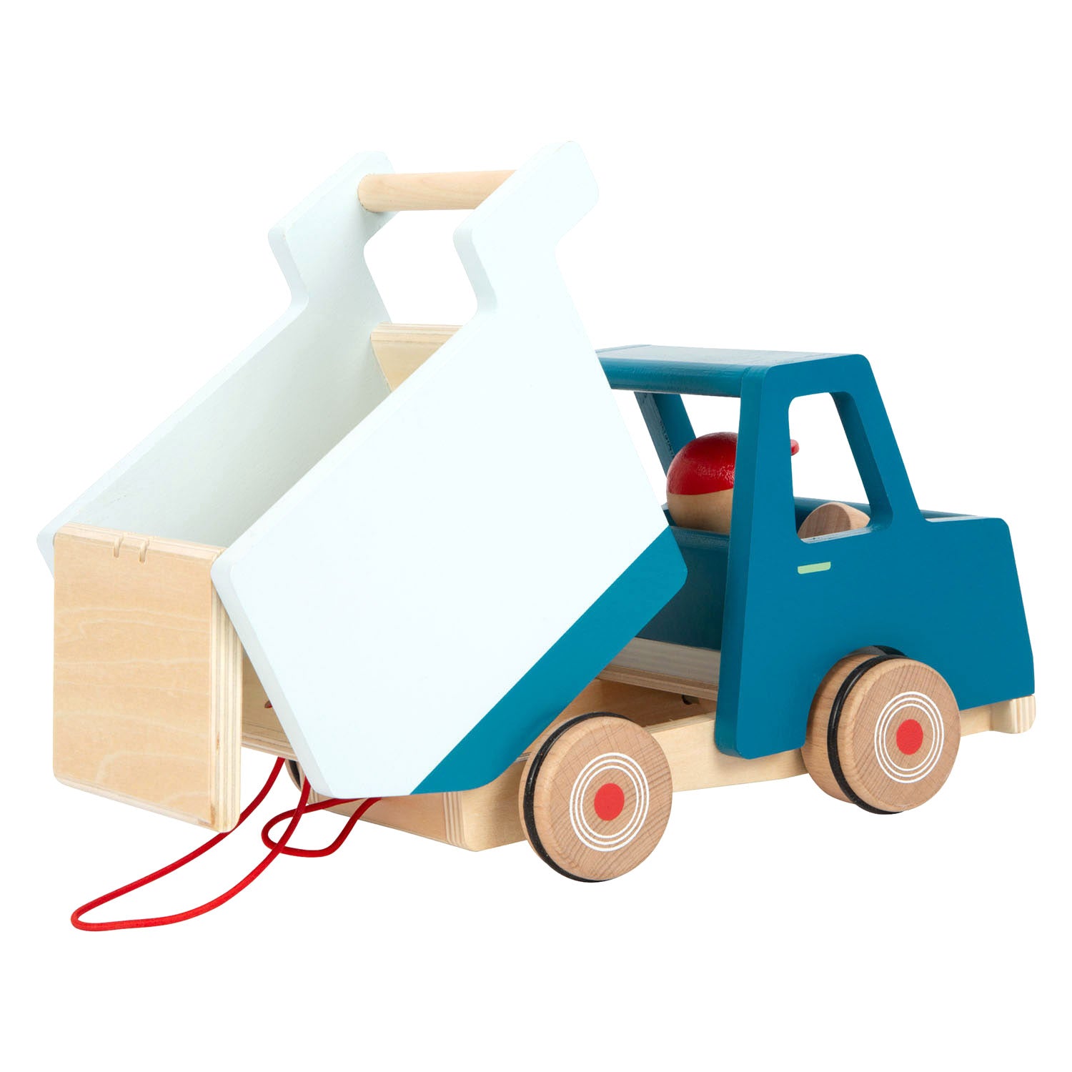 Kleiner Fuß Holz Trek Figur Buikwrachtwagen