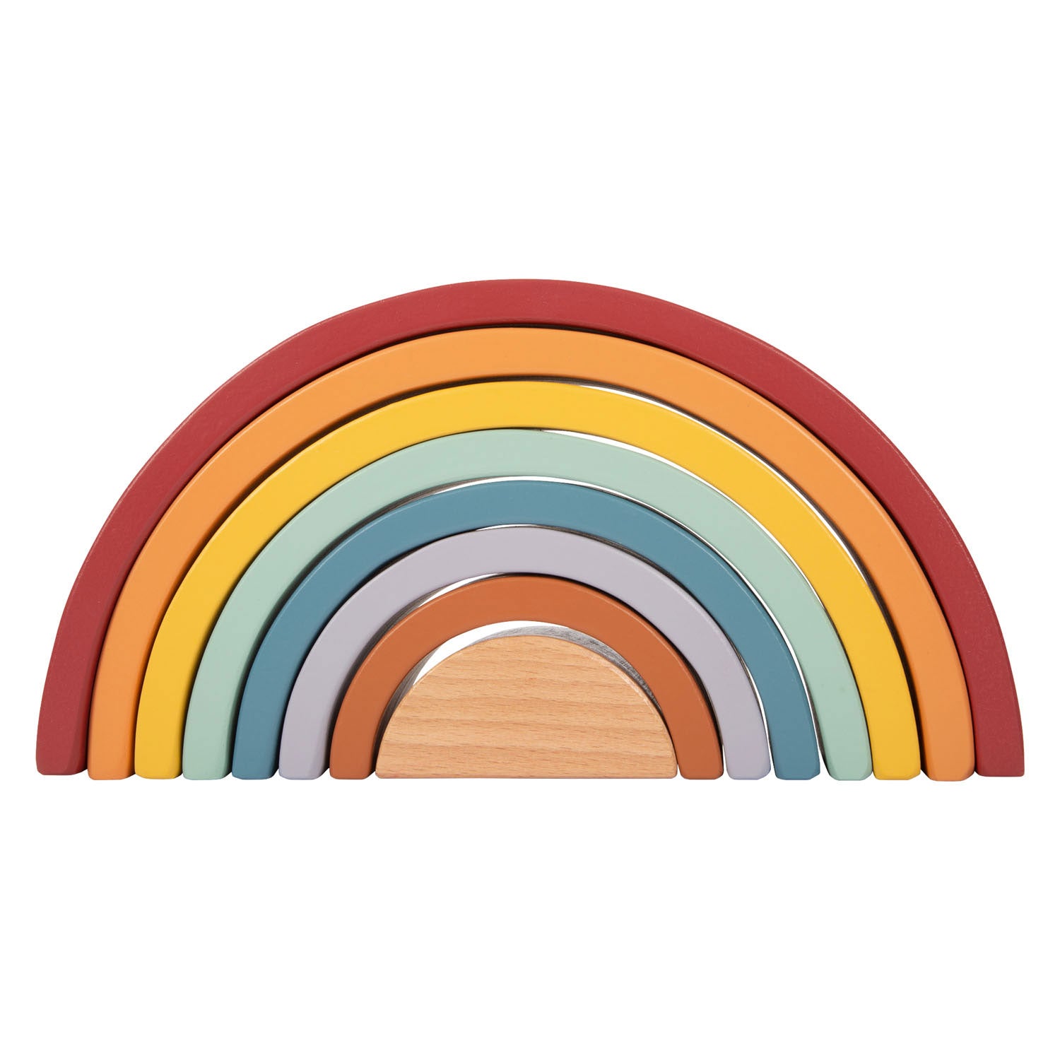 Kleiner Fuß Holz Regenbogenbaubögen mit Ball,