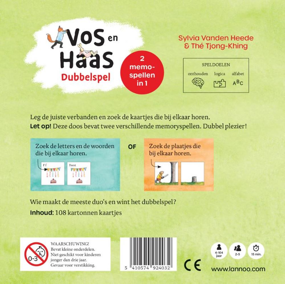 Terra Lannoo Fuchs und Hase – Doppel 4+
