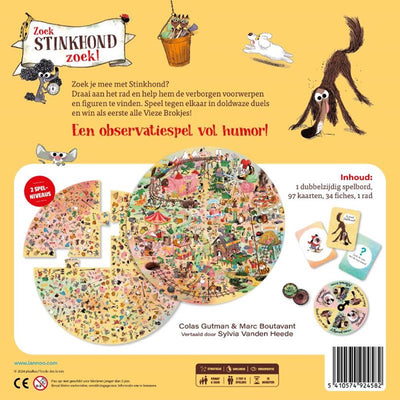 Terra Lannoo Brettspiel Stinkhund-Suchspiel für Kinder und Familie.