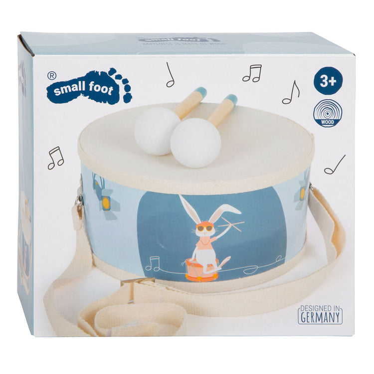 Kleine Fußhölzer Drum Groovy Beats mit Stöcken, 3dlg.