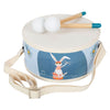 Kleine Fußhölzer Drum Groovy Beats mit Stöcken, 3dlg.