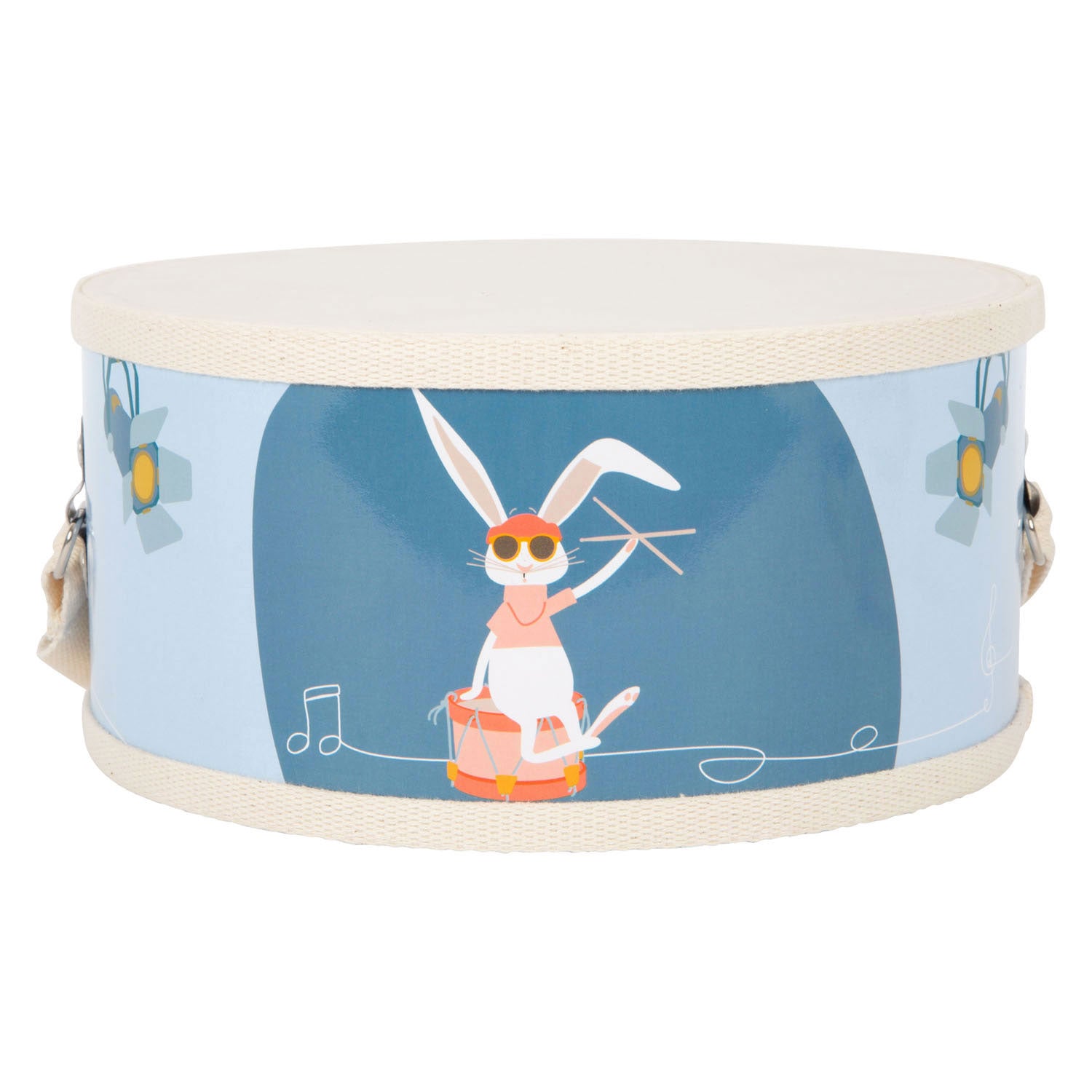 Kleine Fußhölzer Drum Groovy Beats mit Stöcken, 3dlg.