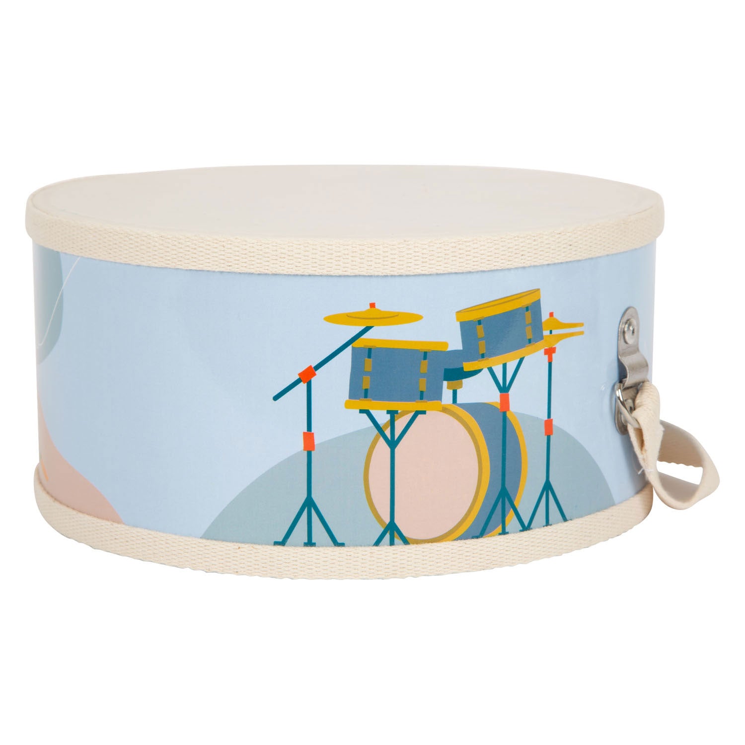 Kleine Fußhölzer Drum Groovy Beats mit Stöcken, 3dlg.