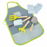 Kleine Fußgartenschürze mit Gartenwerkzeugen, 7dlg. - afbeelding 3